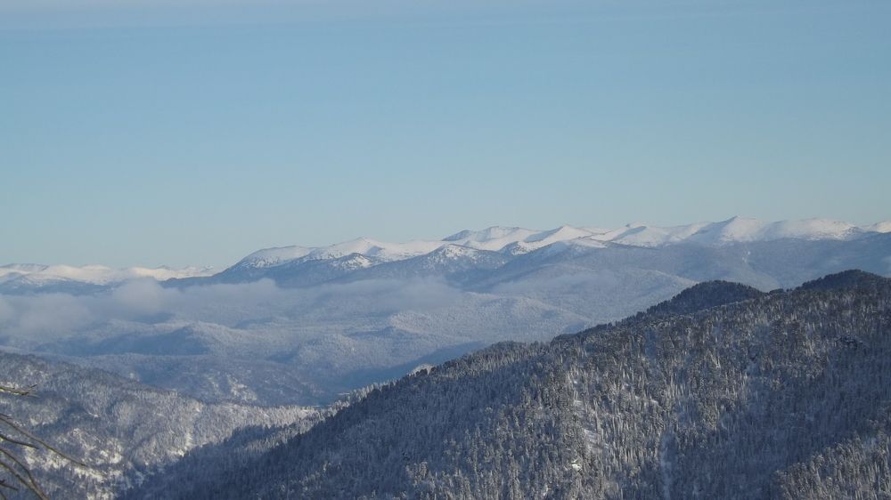 Снежные вершины.