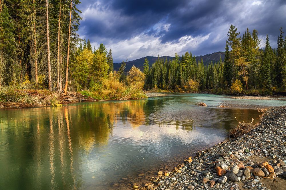 Красота , тишь и благодать .