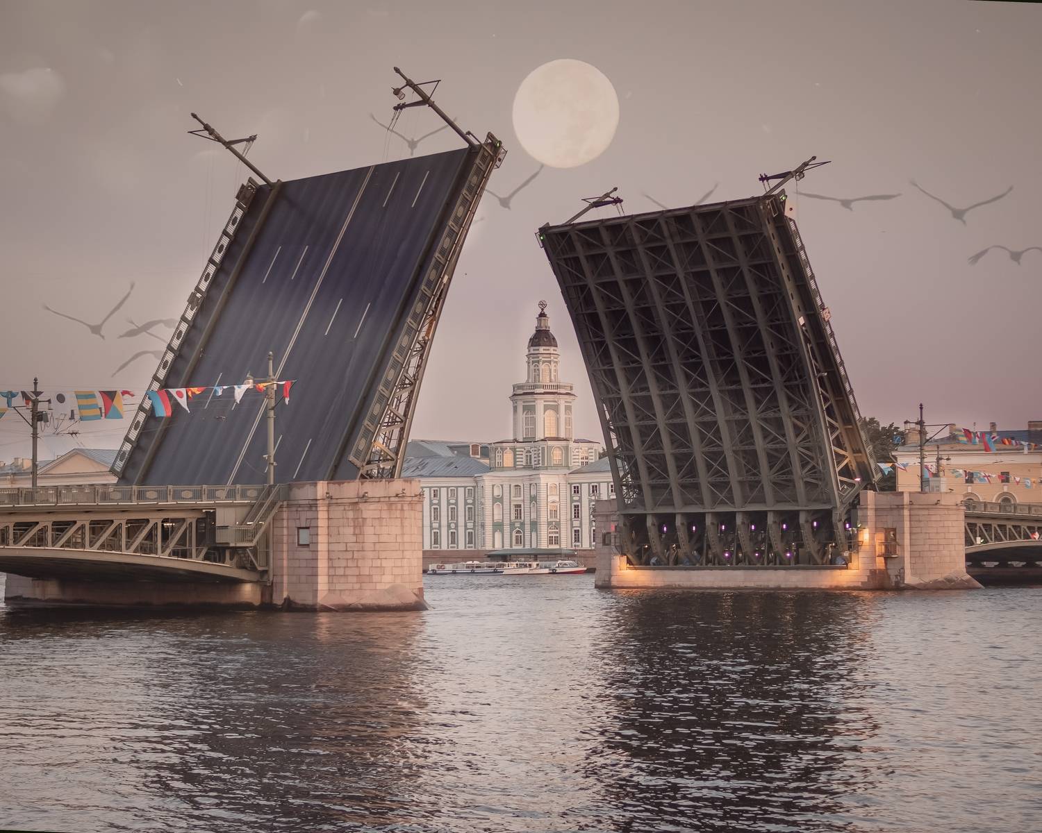 Санкт -Петербург. Разводные мосты.