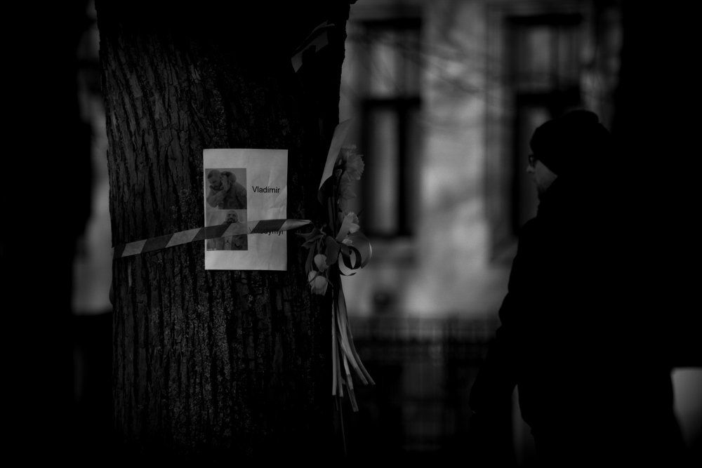 Акция в Риге в поддержку Украине...