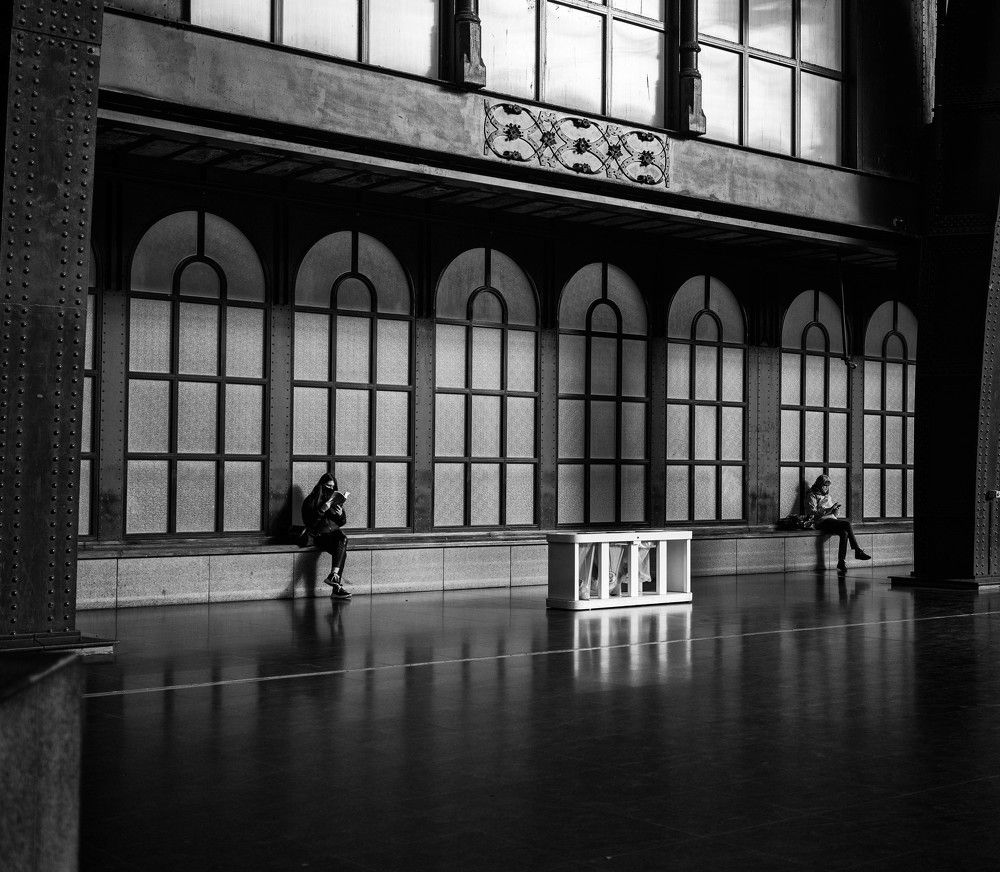 waiting  for the train