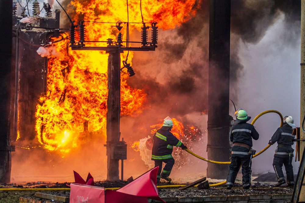 The Ukrainian rescuers