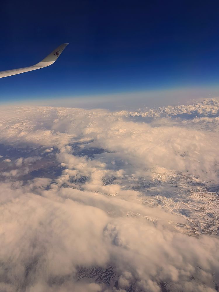 Mountains and clouds