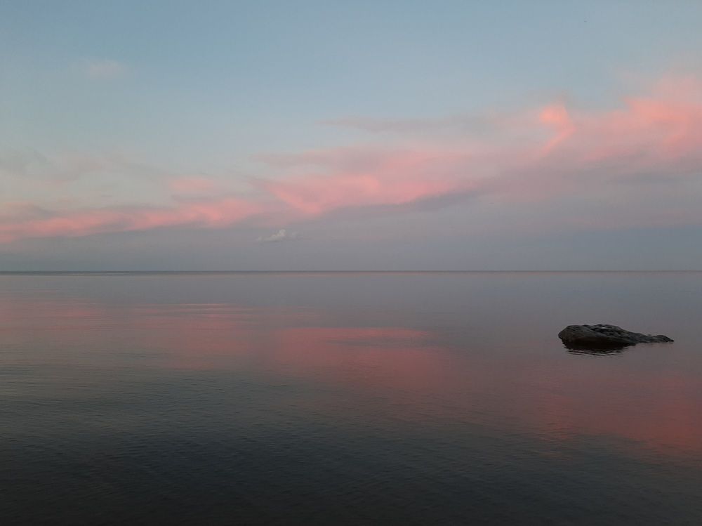 "Белая" ночь на Ладожском озере