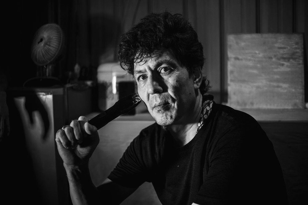 Street food chief on his food stall