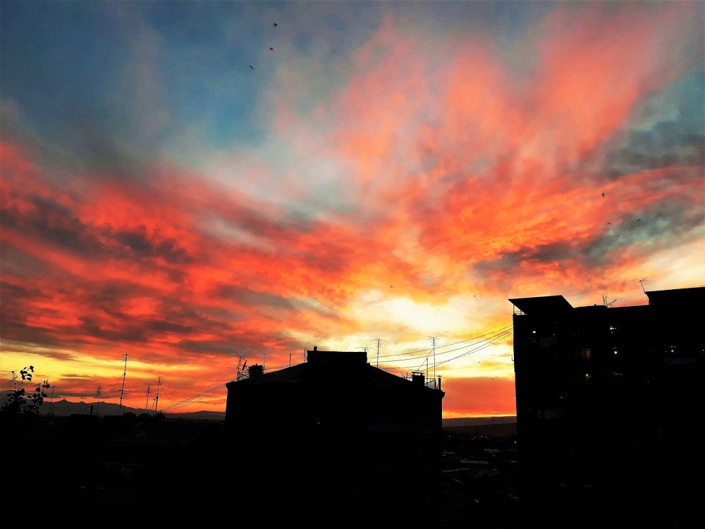 Фантастический закат и небо