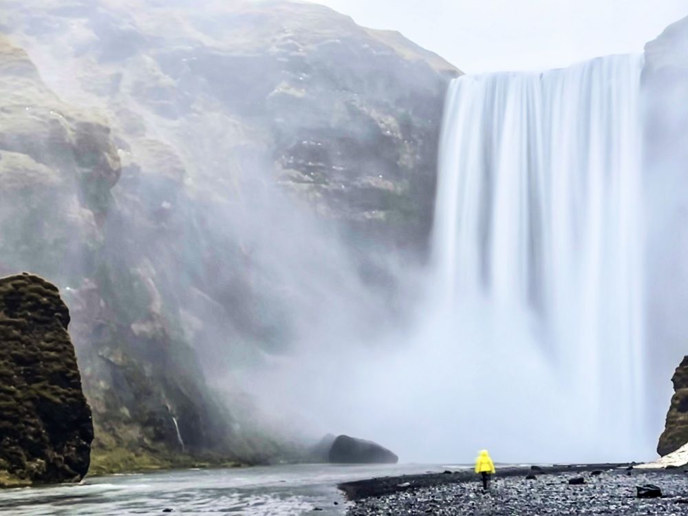 Skogafoss waterfall in Iceland.