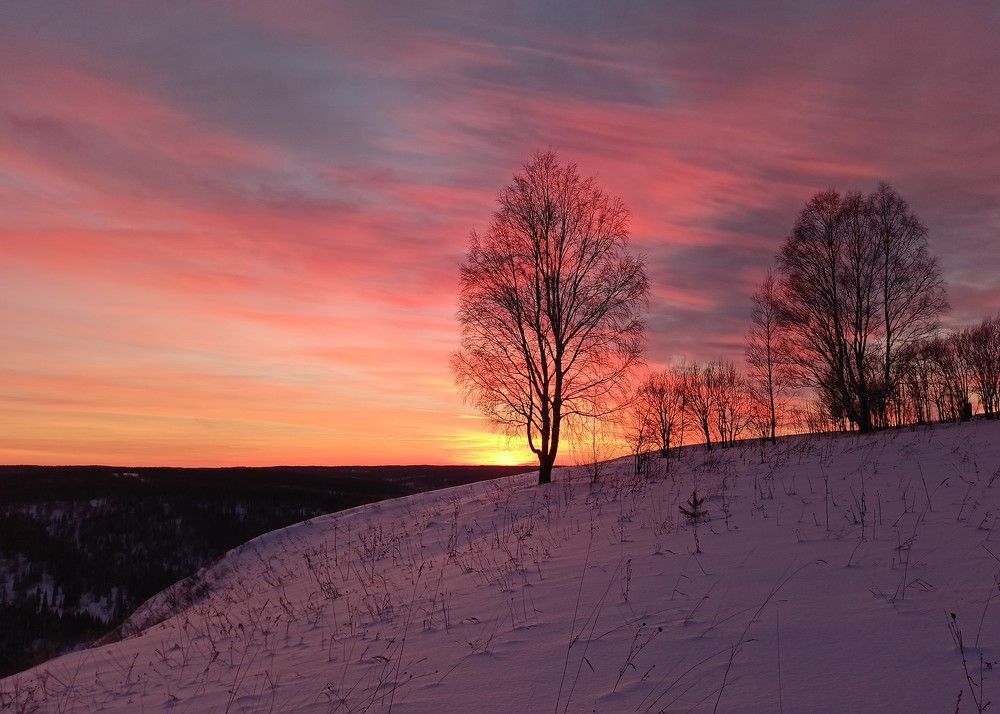 Закат на Катунских утесах