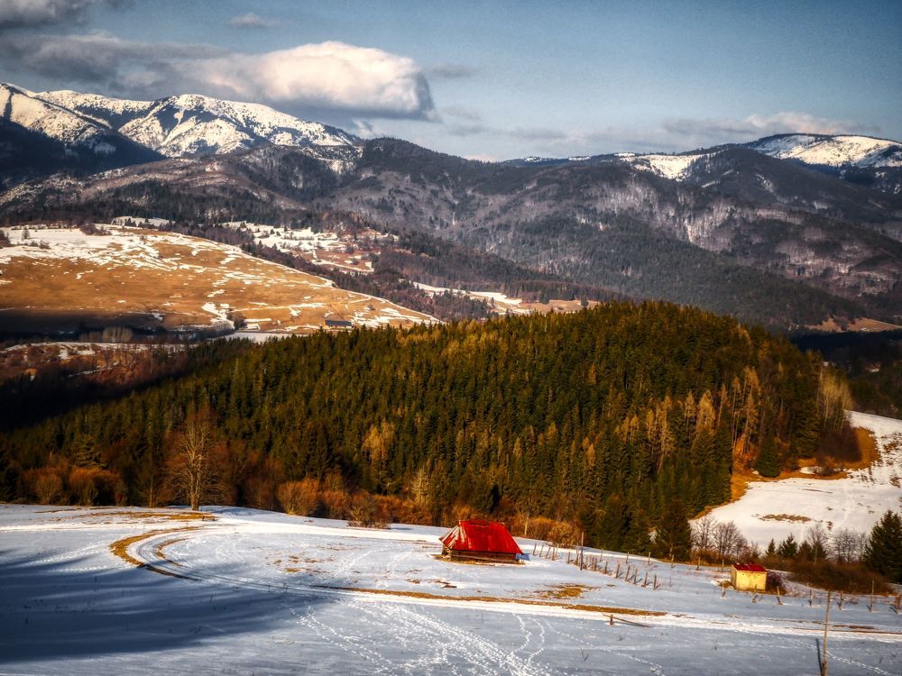 View of the hills and mountains