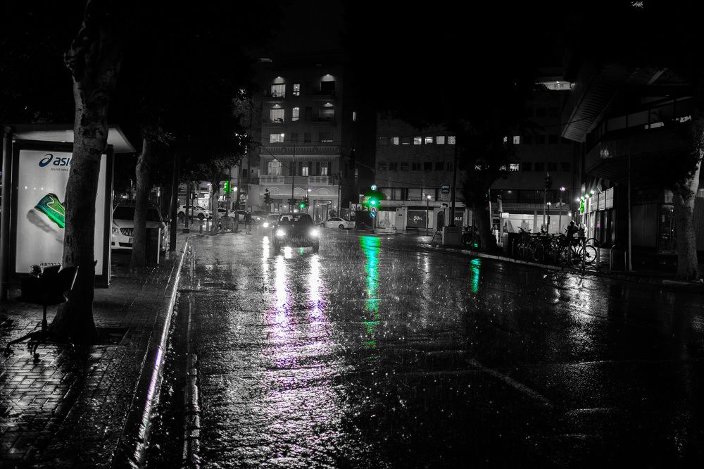 The Night Rain In TLV