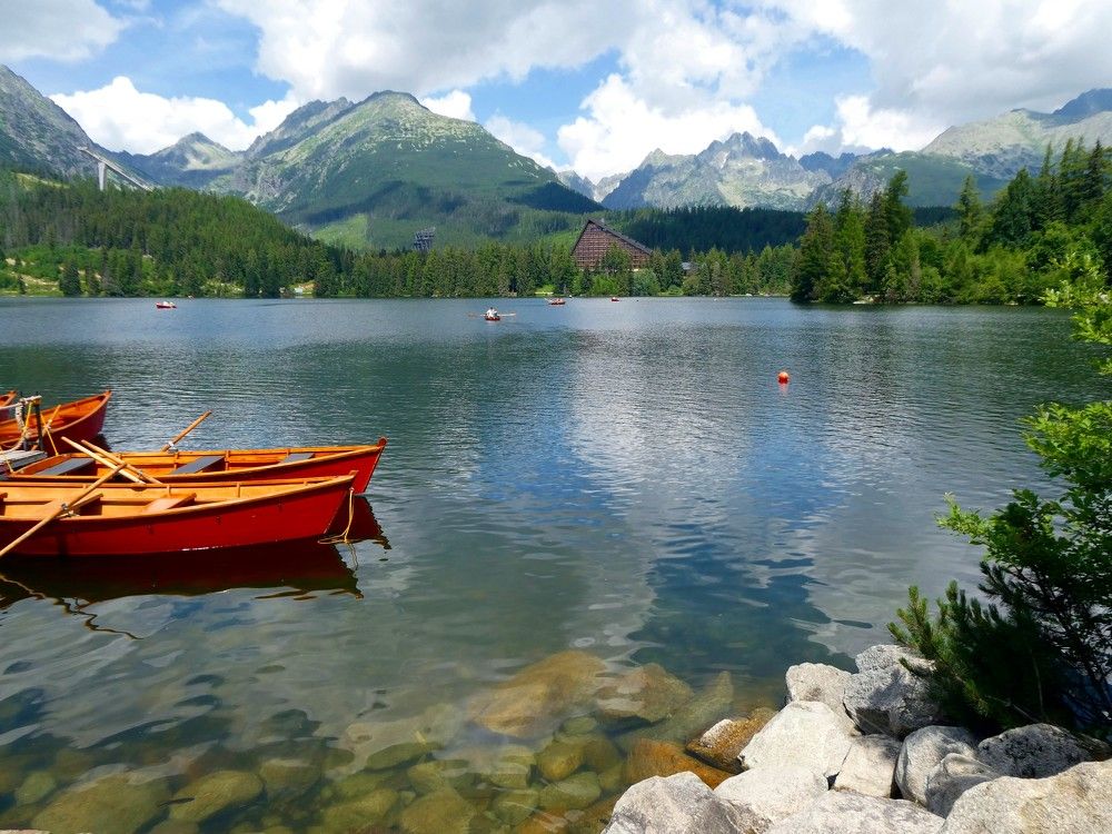 Amazing color in a mountain lake