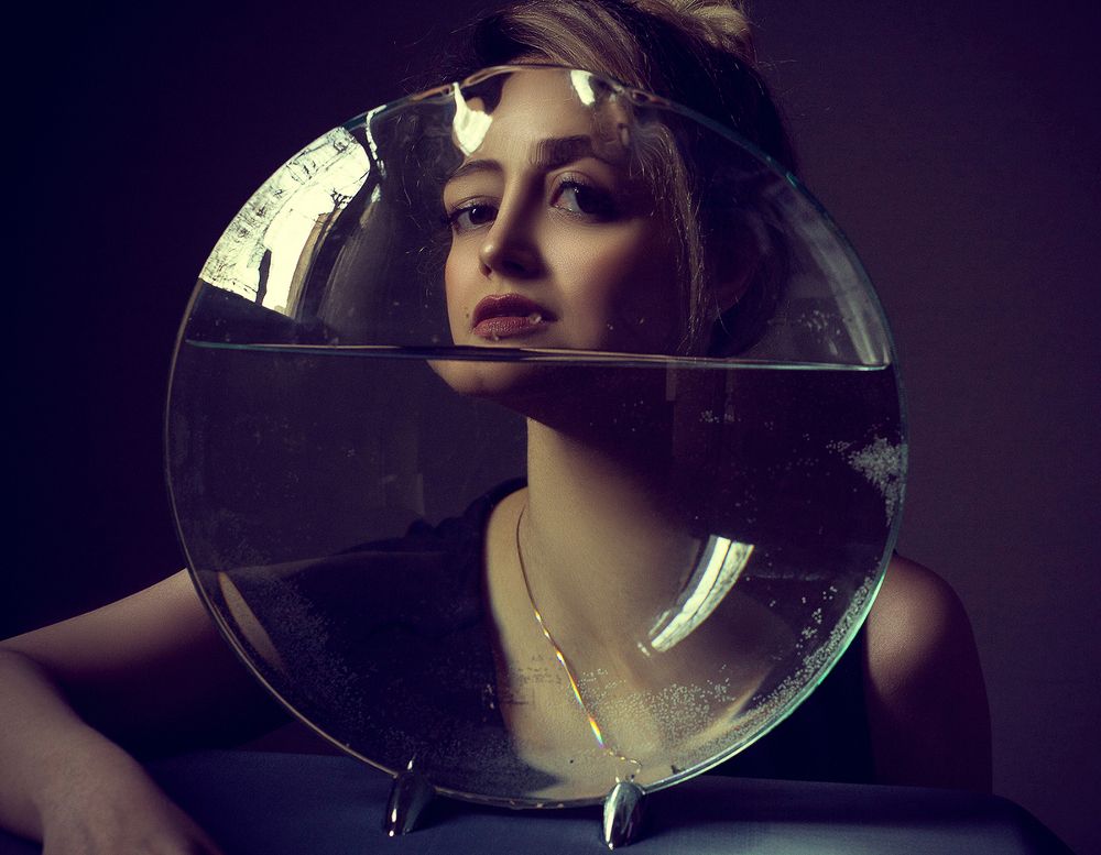 feminine charm with reflection