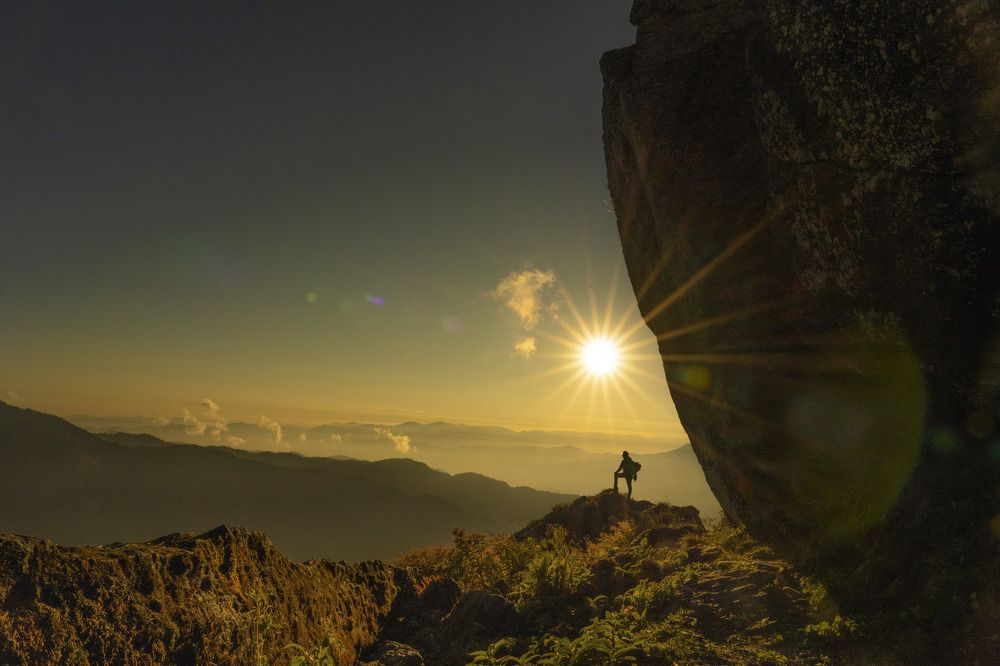 Looking at layers of the nature.