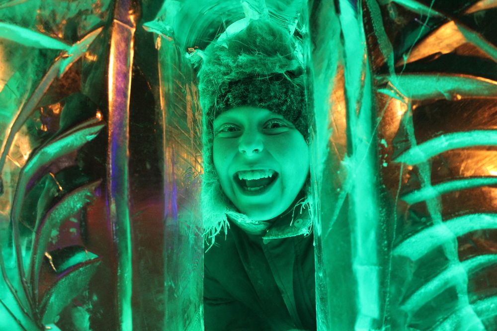 Георгий Михайлович в ледовом городке