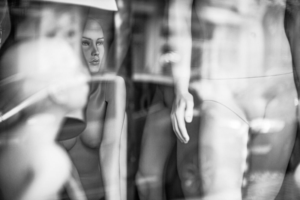 Half doll and half human.