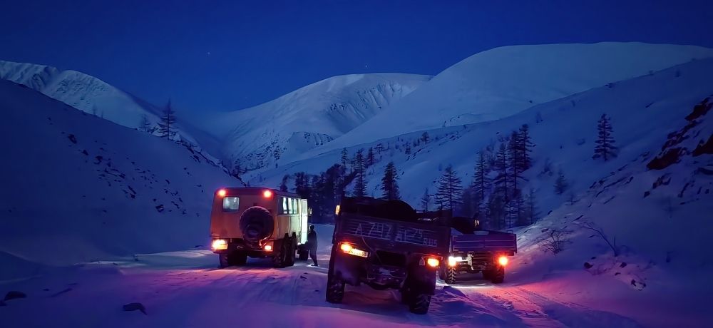 На привале