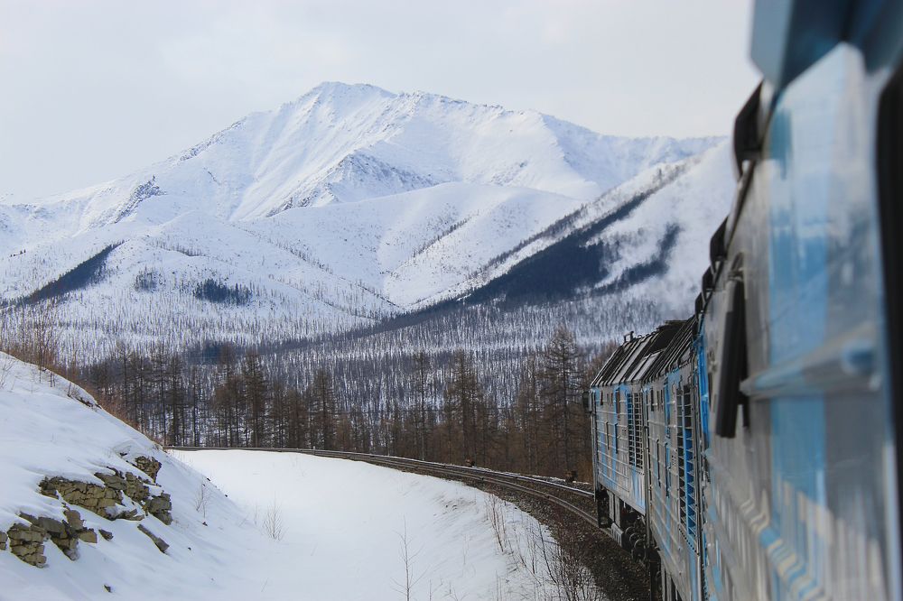 Становой Хребет из окна локомотива