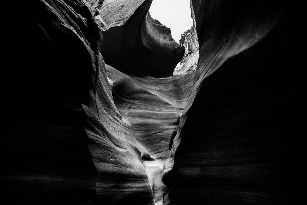 Antelope Canyon in BW