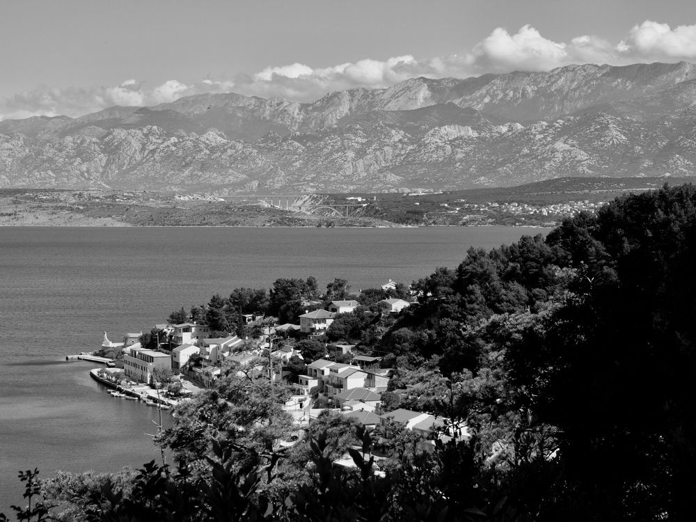novigrad, oldtown, croatia, seaside, blackandwhitelandscape