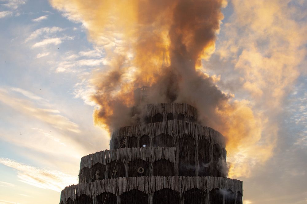 Burning of the Babel Tower