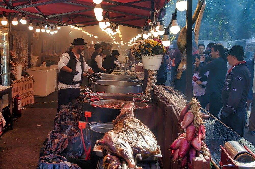 Traditional delicacies at the fair