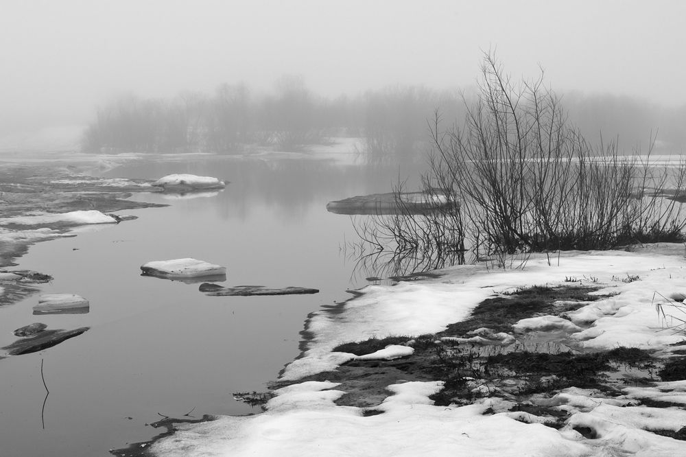 Весна, туман, ледоход