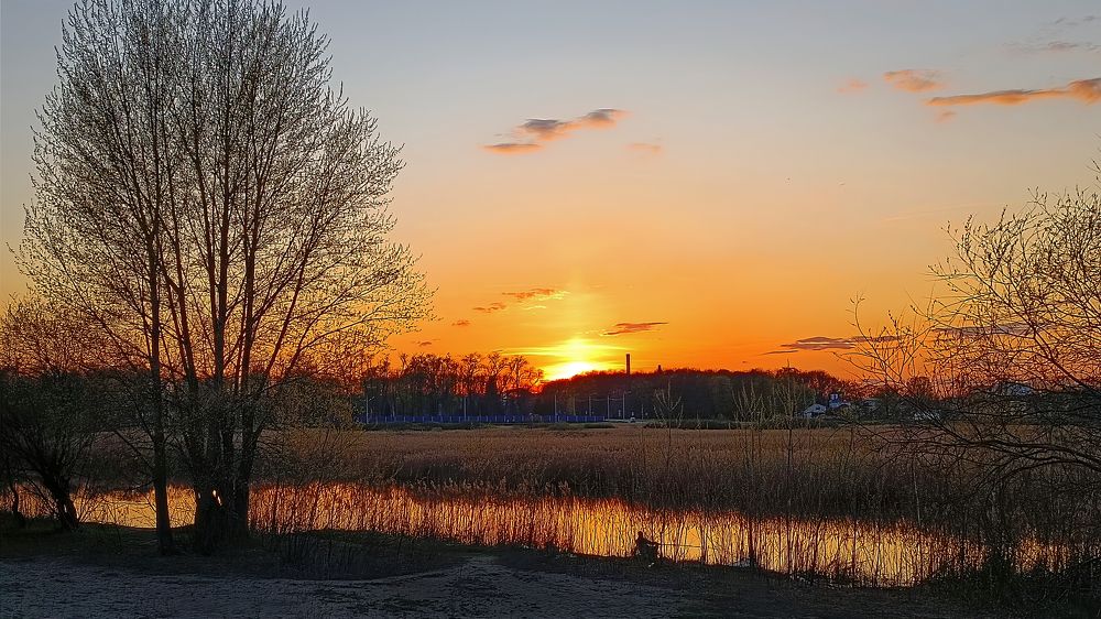 Закат над Гомелем.