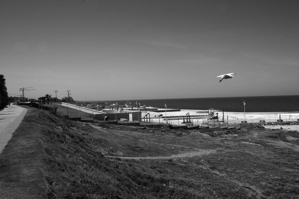 The beaches of the sea in Rabat, Morocco