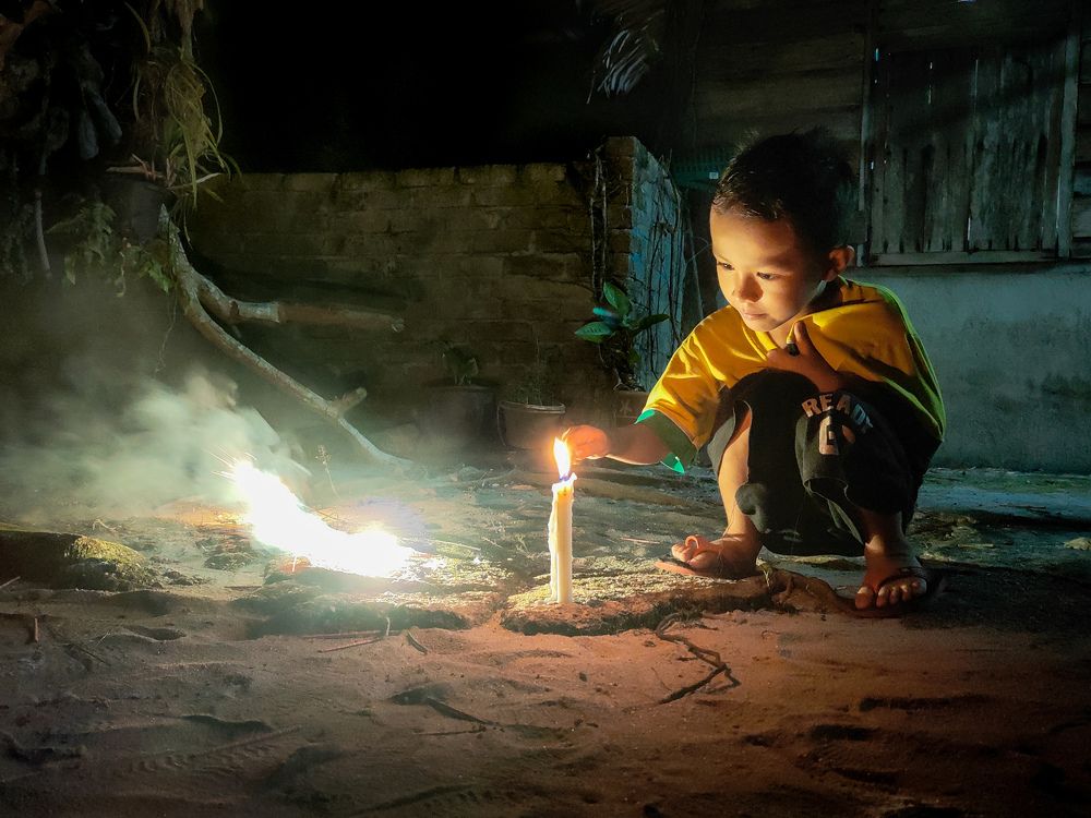 The light on the night of Aidilfitri