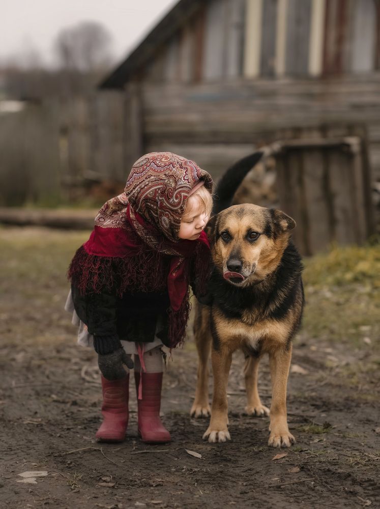 Девочка и собака