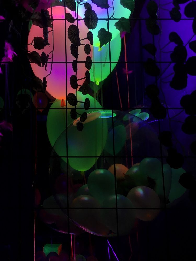Neon balloons