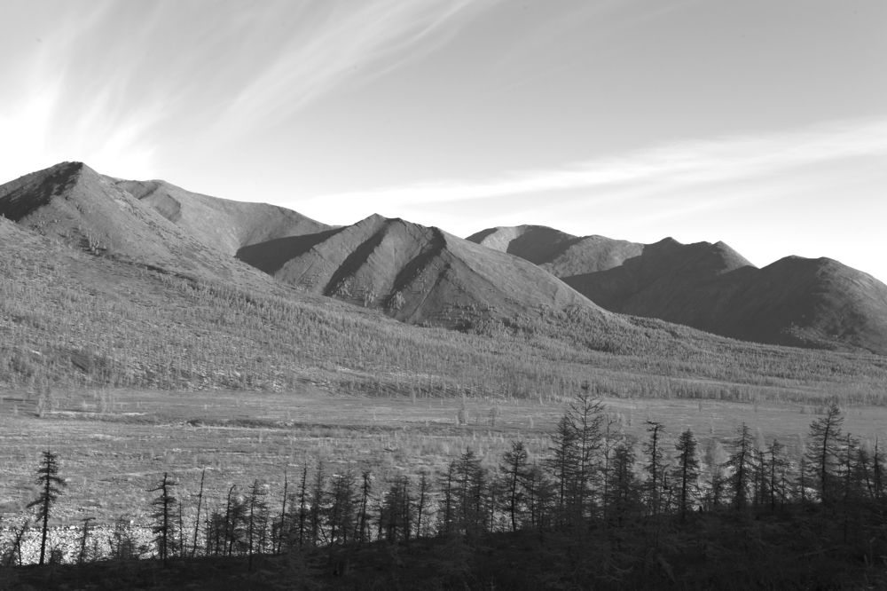 Осеннее утро в горах.