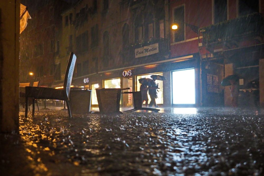 Ливень в Венеции....