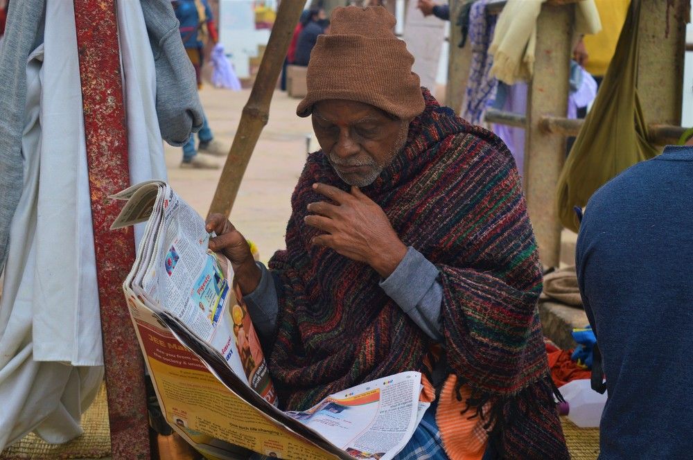 Man Reading NewsPaper