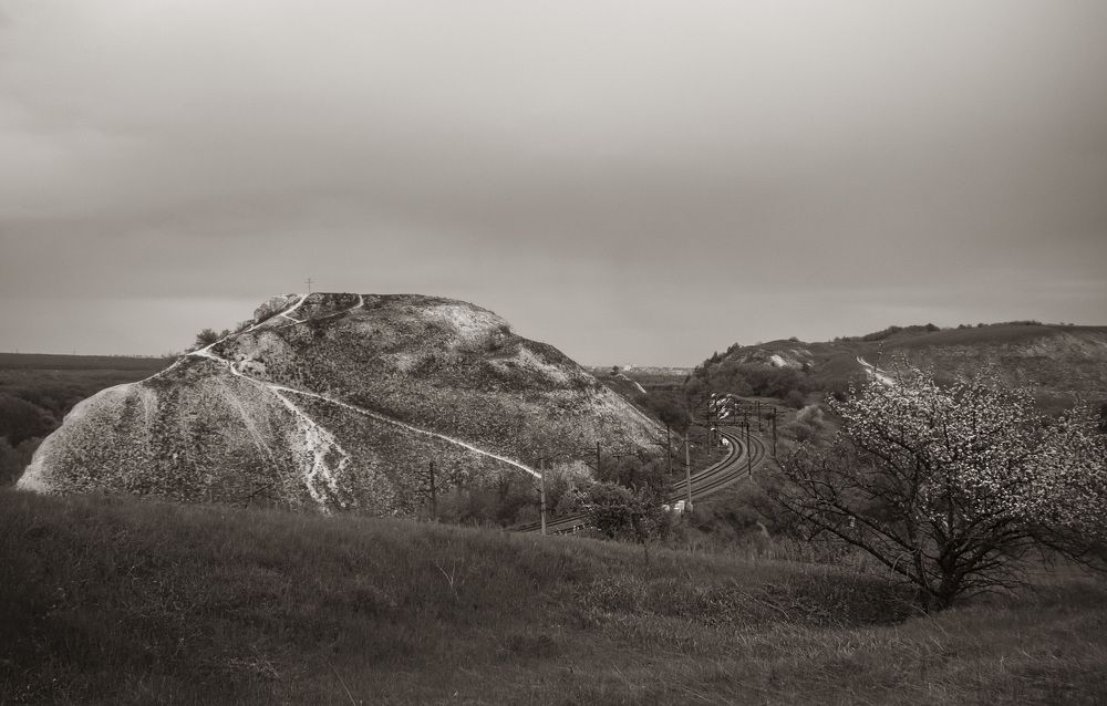 Пейзаж с железной дорогой