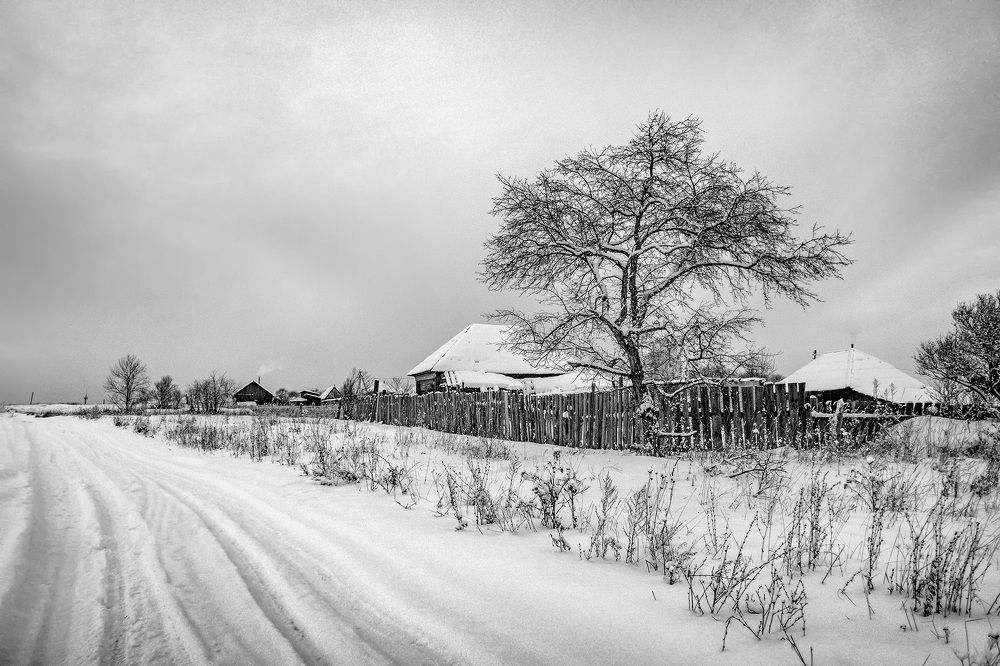 Зимняя деревня