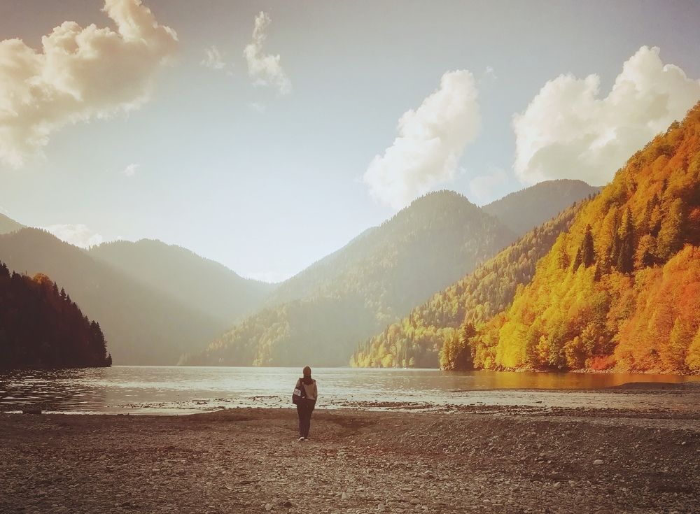 Пляж Аллилуевой.Абхазия.