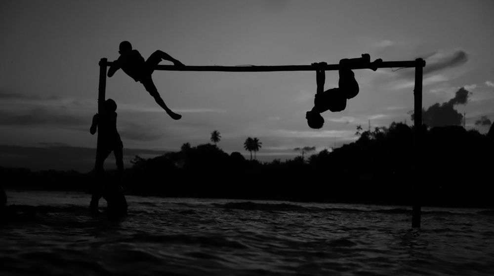 Brincadeira na água