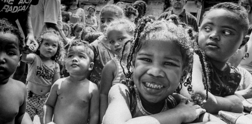 Needy children in Sao Paulo