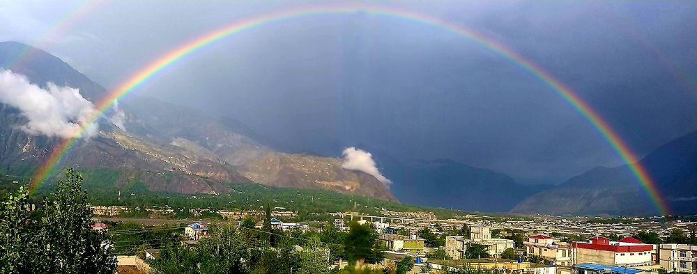 Rainbow in Gilgit