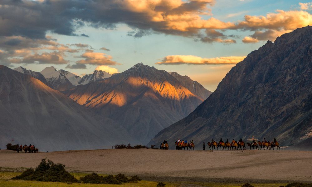 Sand-dunes at Nubra Valley, Ladakh
