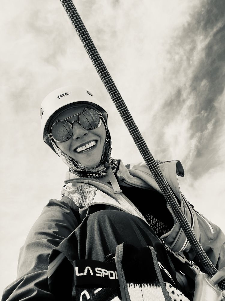 Climbing on Belukha mountain.