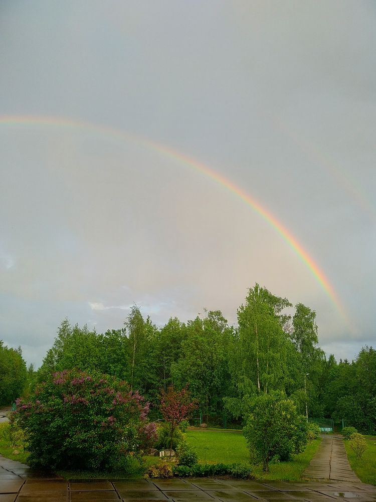 Вечерняя радуга.