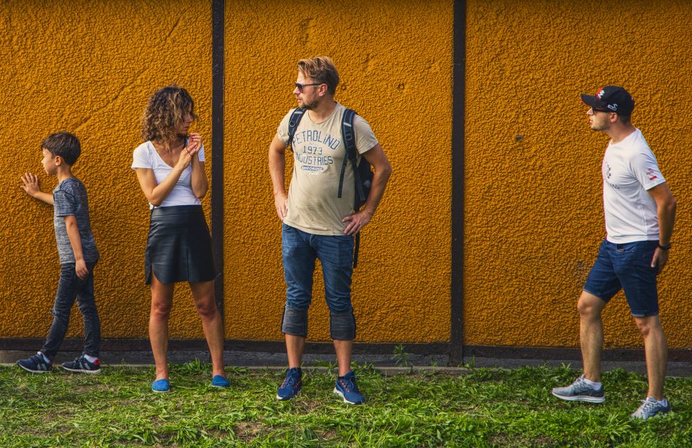 At the back of the store