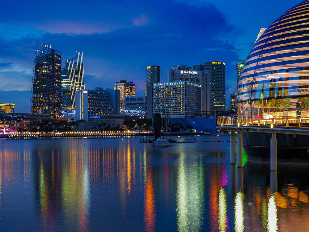 Singapore Cityscape at Night
