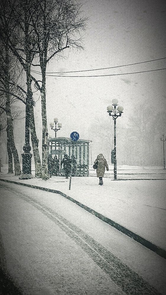 снег в апреле