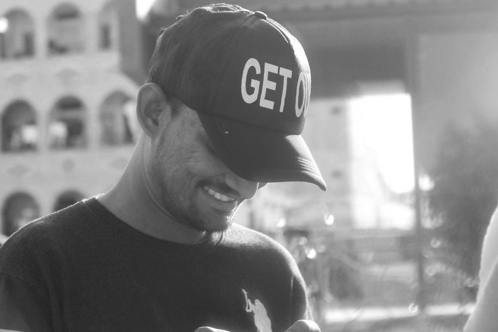 Black white with smile