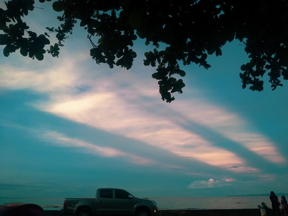 Sunset Scenery Beach Front