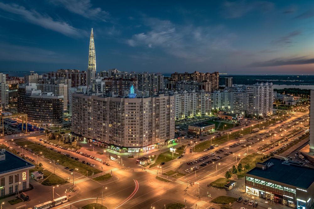 Над городом. Северо-Приморская часть Петербурга