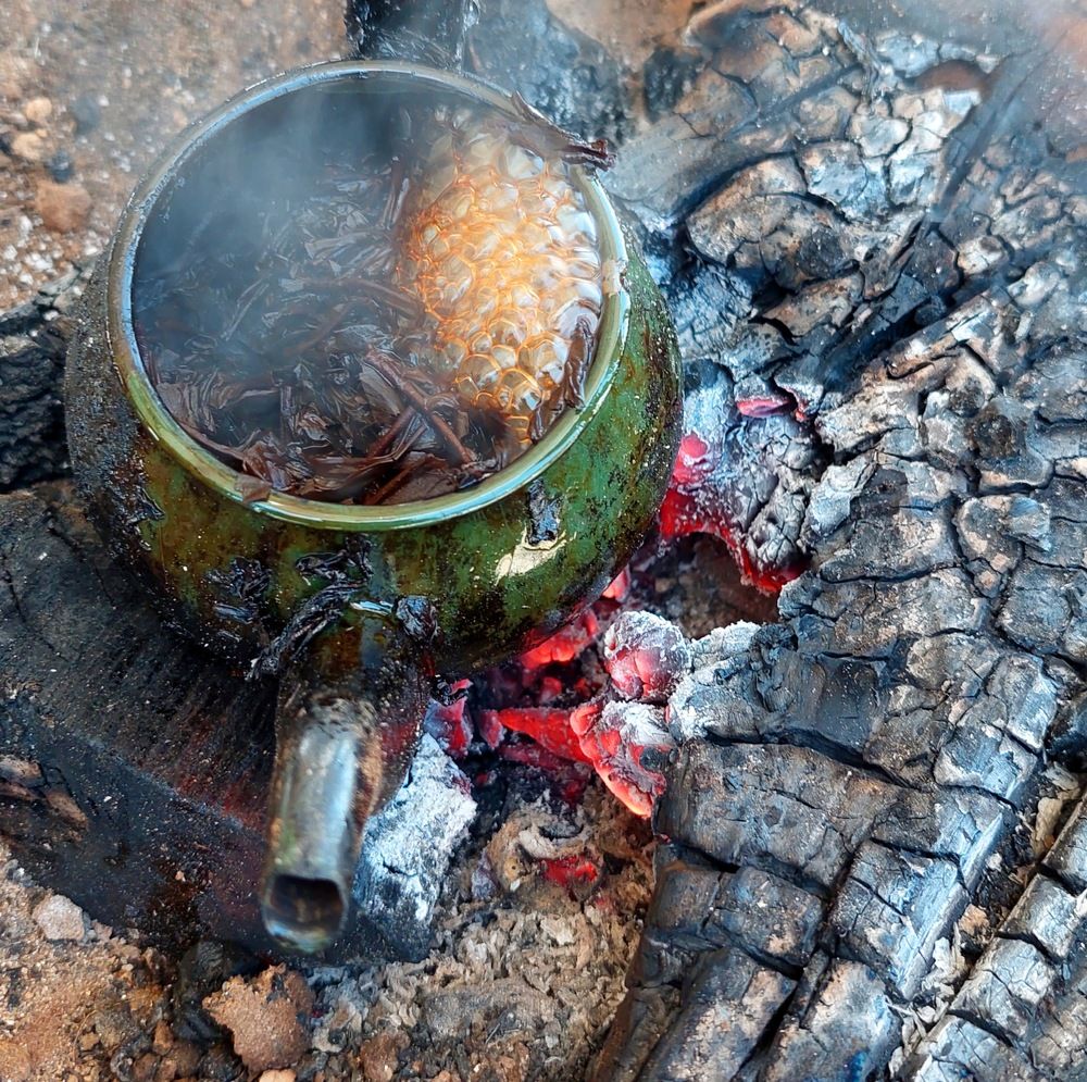 cooking tea
